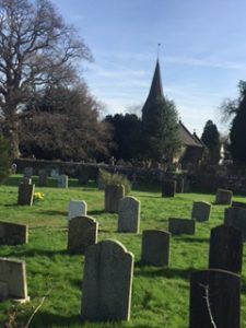 churchyard headstones